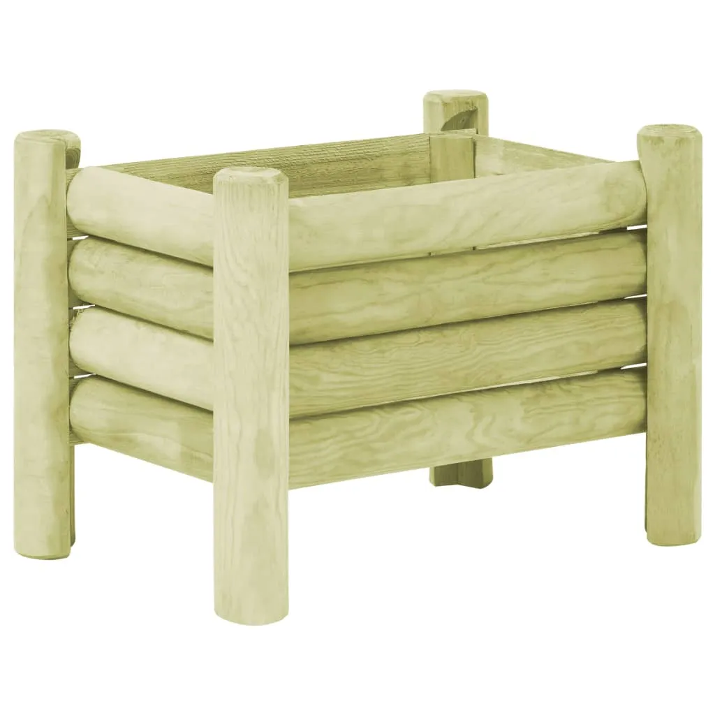 vidaXL Fioriera Rialzata da Giardino Legno Impregnato Pino 60x40x42 cm