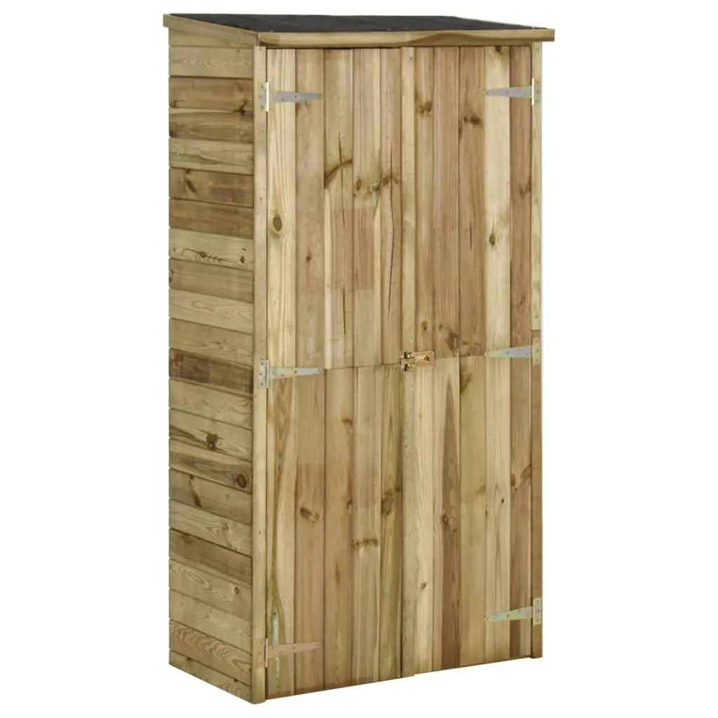 vidaXL Capanno per Attrezzi in Legno di Pino 85x48x177 cm