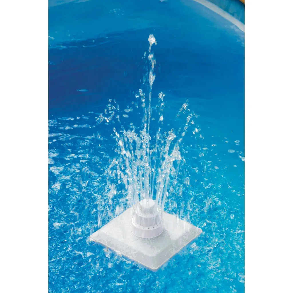 vidaXL Fontana da Piscina 13 pz Bianco