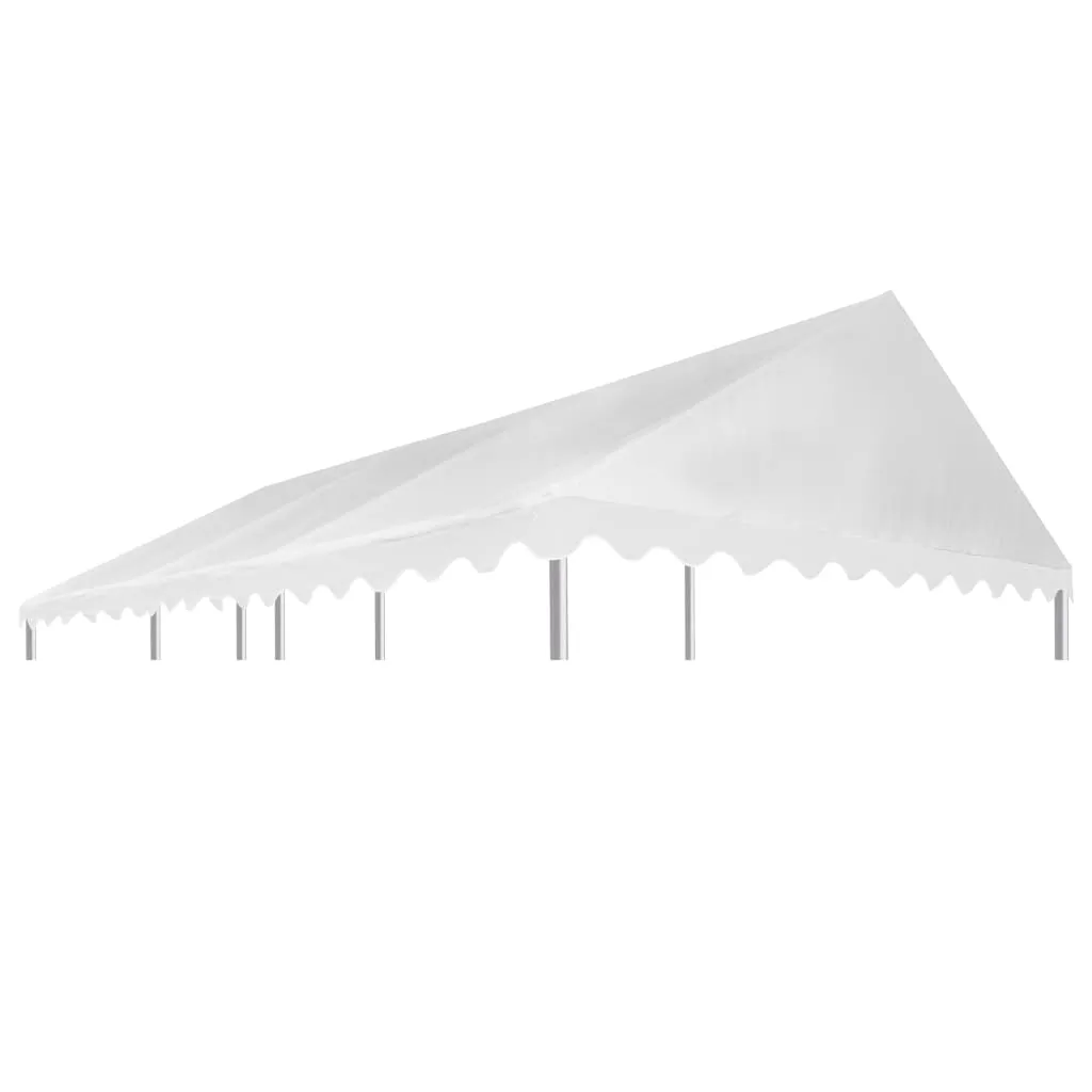 vidaXL Copertura Superiore per Gazebo in PVC 500 g/m² 3x6 m Bianco