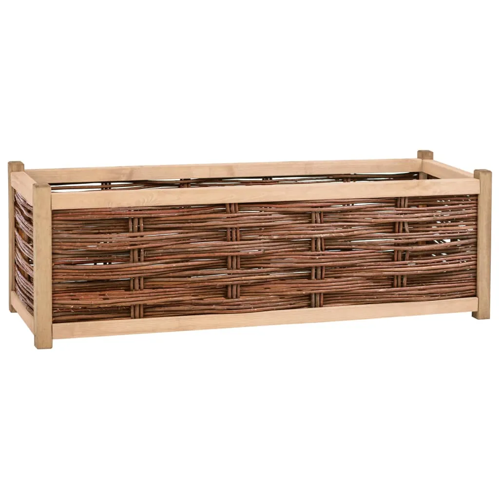 vidaXL Letto Rialzato da Giardino 120x40x40 cm Legno Massello di Pino