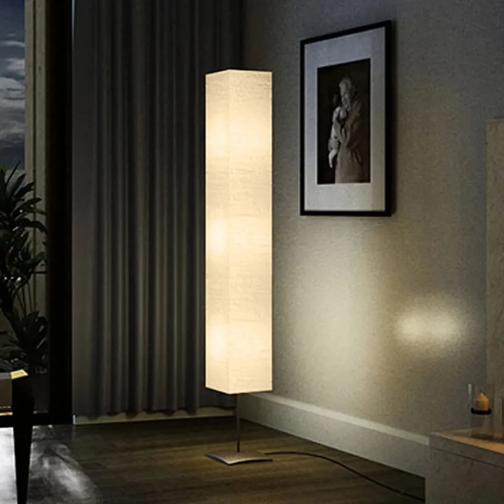 vidaXL Lampada a Piantana con Supporto in Acciaio 170 cm Beige