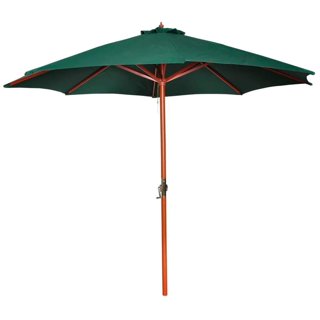 vidaXL Ombrellone Verde 258 cm