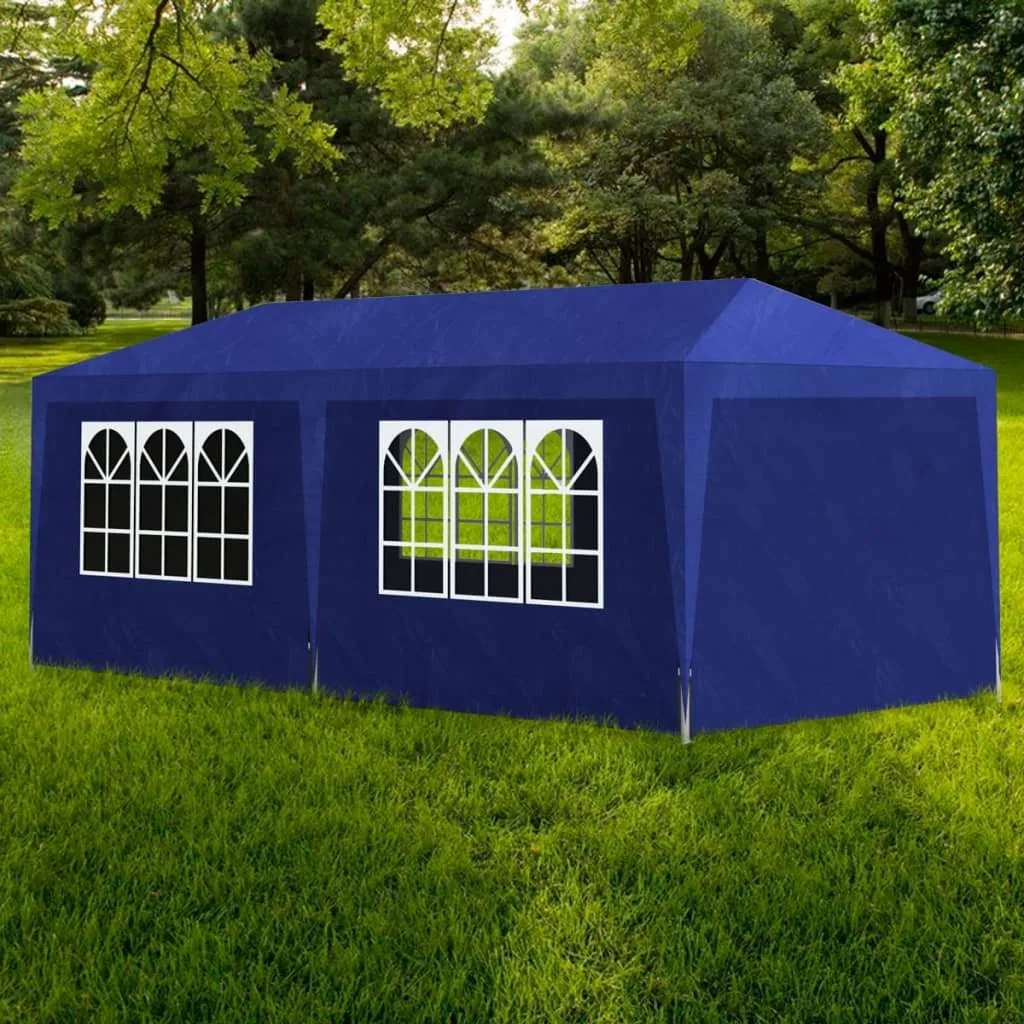 vidaXL Tenda per Feste 3x6 m Blu