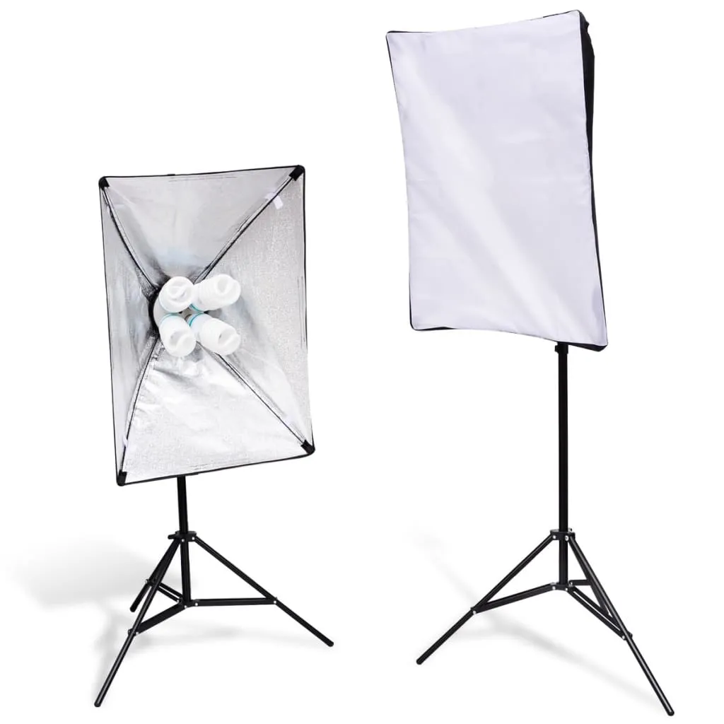 vidaXL 2 Stativi per Illuminazione con Softbox