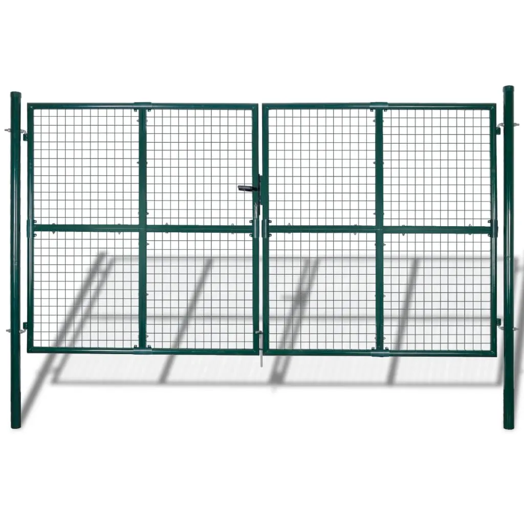 vidaXL Cancello per Giardino in Rete Metallica 289x175 cm/306x225 cm