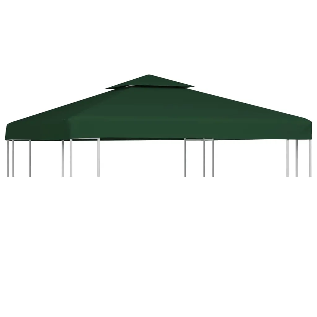 vidaXL Telo di Ricambio per Gazebo 310g/m² Verde 3x3m