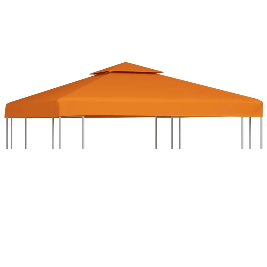 vidaXL Telo di Ricambio per Gazebo 310g/m² Arancione 3x3m