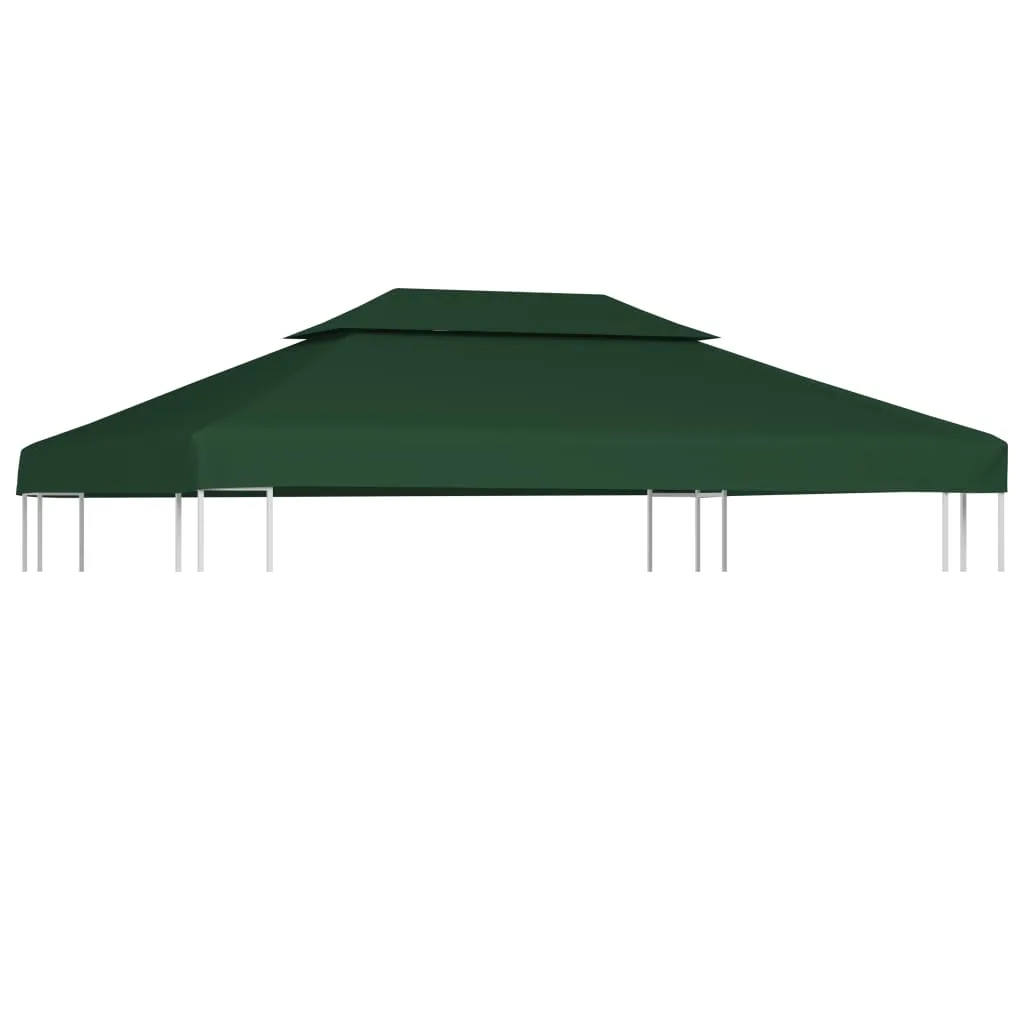 vidaXL Telo di Ricambio per Gazebo 310g/m² Verde 3x4m