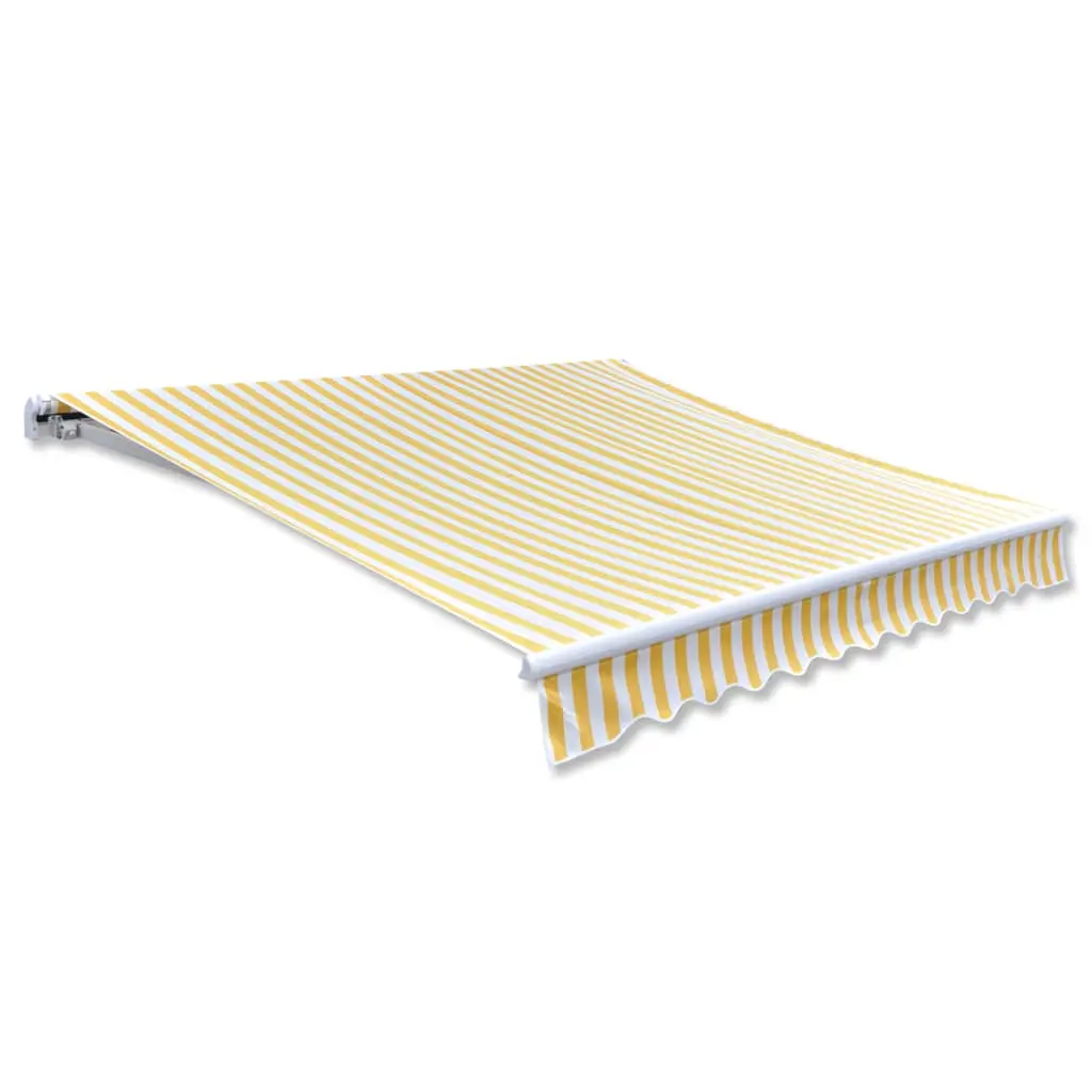 Tendone superiore Parasole Bianco & Giallo 6 x 3 m