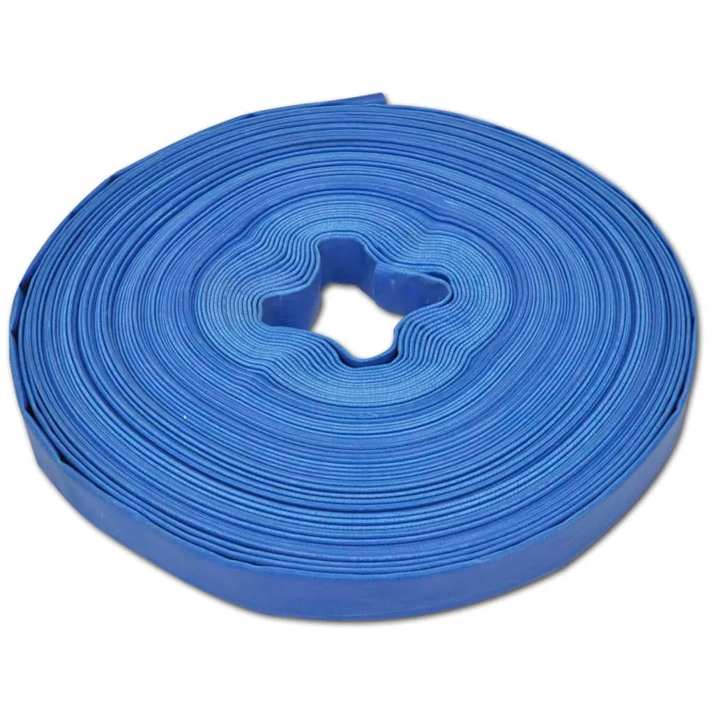 vidaXL Tubo Piatto d'Acqua 50 m 1" in PVC