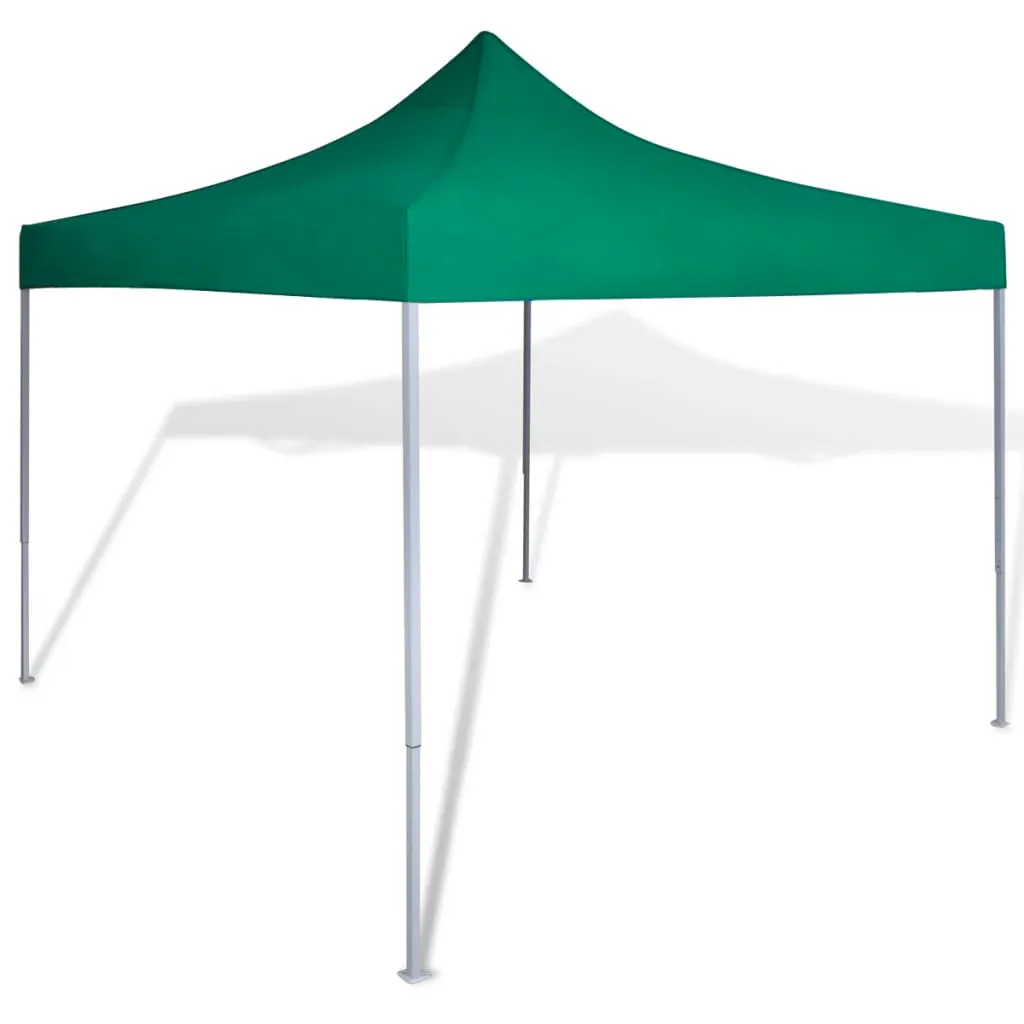 vidaXL Tenda Pieghevole Verde 3 x 3 m