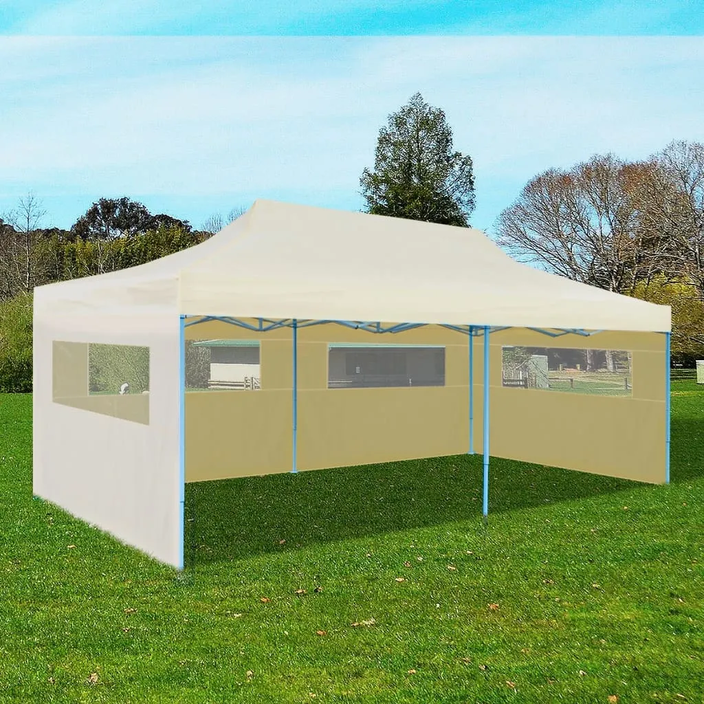 vidaXL Tenda per Feste Pop-Up Pieghevole Crema 3 x 6 m