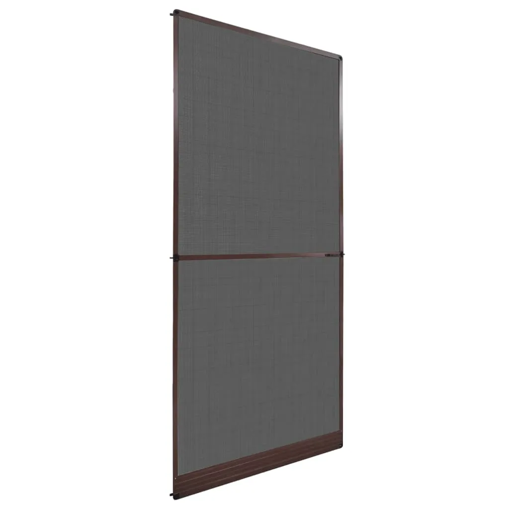 vidaXL Zanzariera con Cardini per Porte Marrone 100 x 215 cm