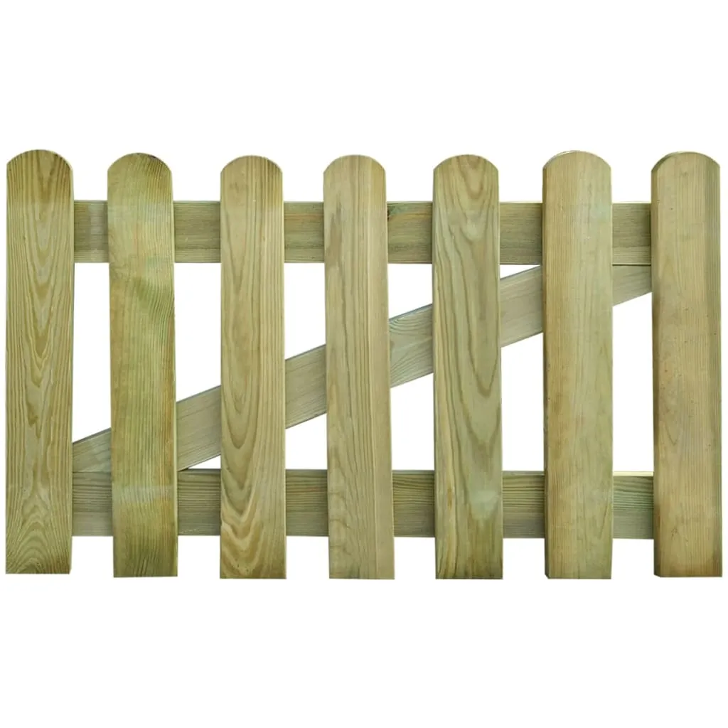 vidaXL Cancello da Giardino in Legno 100x60 cm