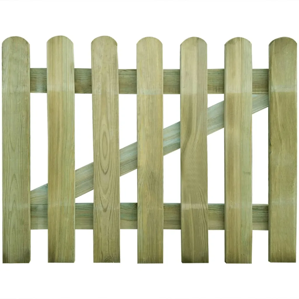 vidaXL Cancello da Giardino in Legno 100x80 cm