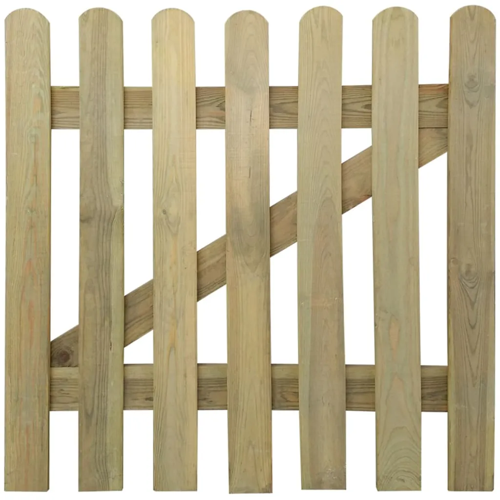 vidaXL Cancello da Giardino in Legno 100x100 cm