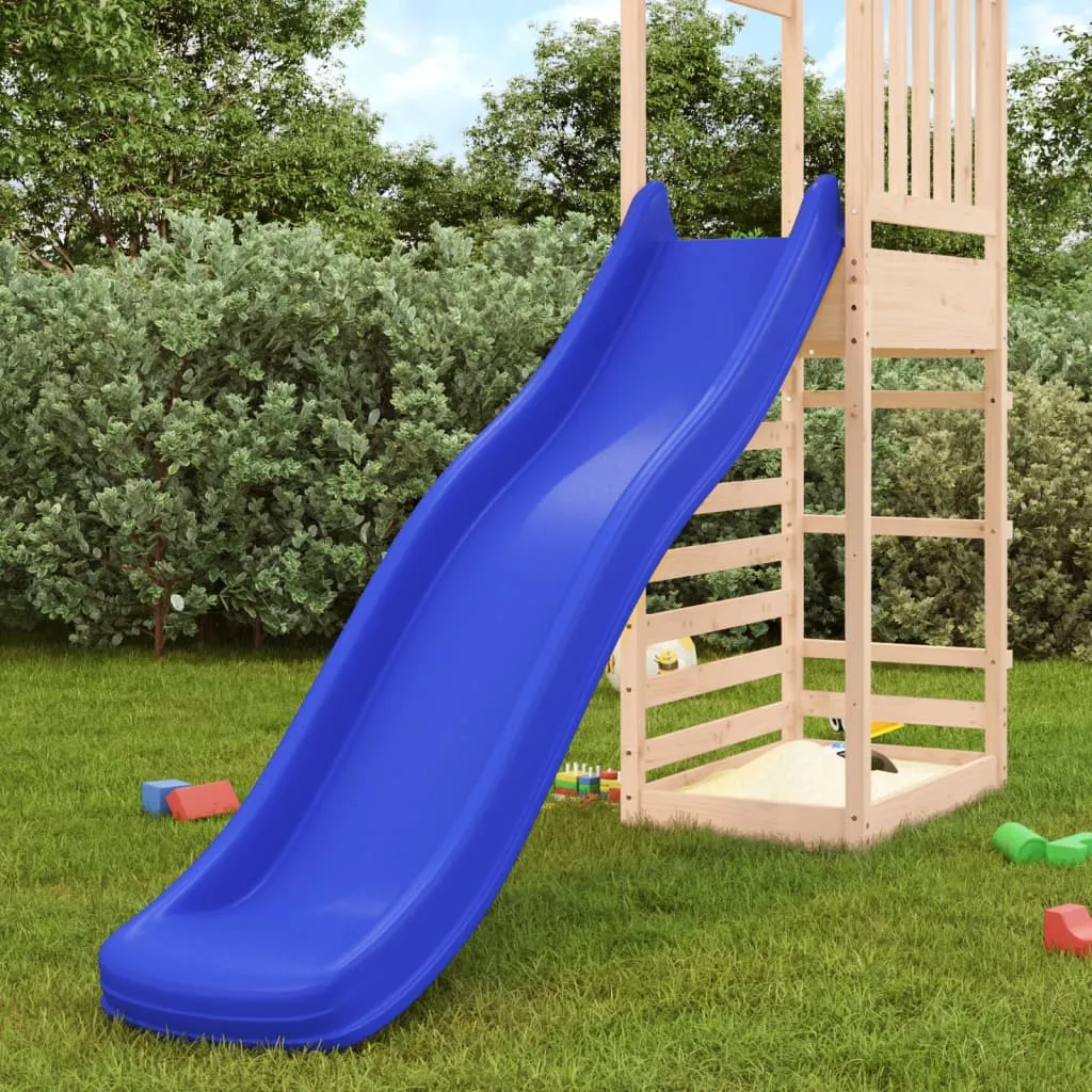 vidaXL Scivolo per Bambini Blu 222x42x20 cm in Polipropilene