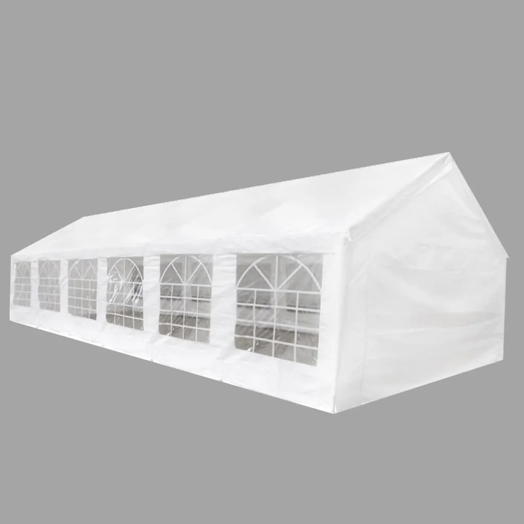 vidaXL Tenda per Festa da Giardino Bianca 12 x 6 m