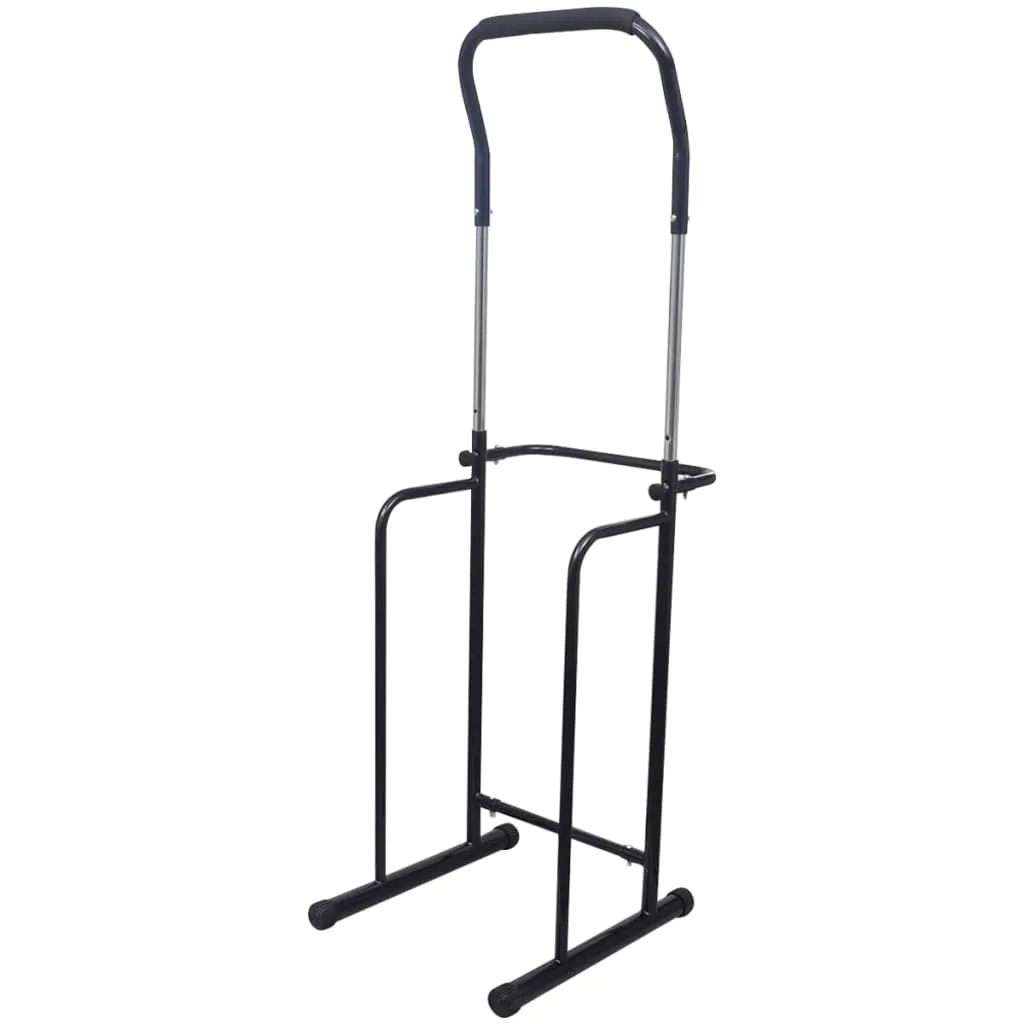 vidaXL Sbarra per Trazioni/ Stazione Allenamento 175-224 cm Nera