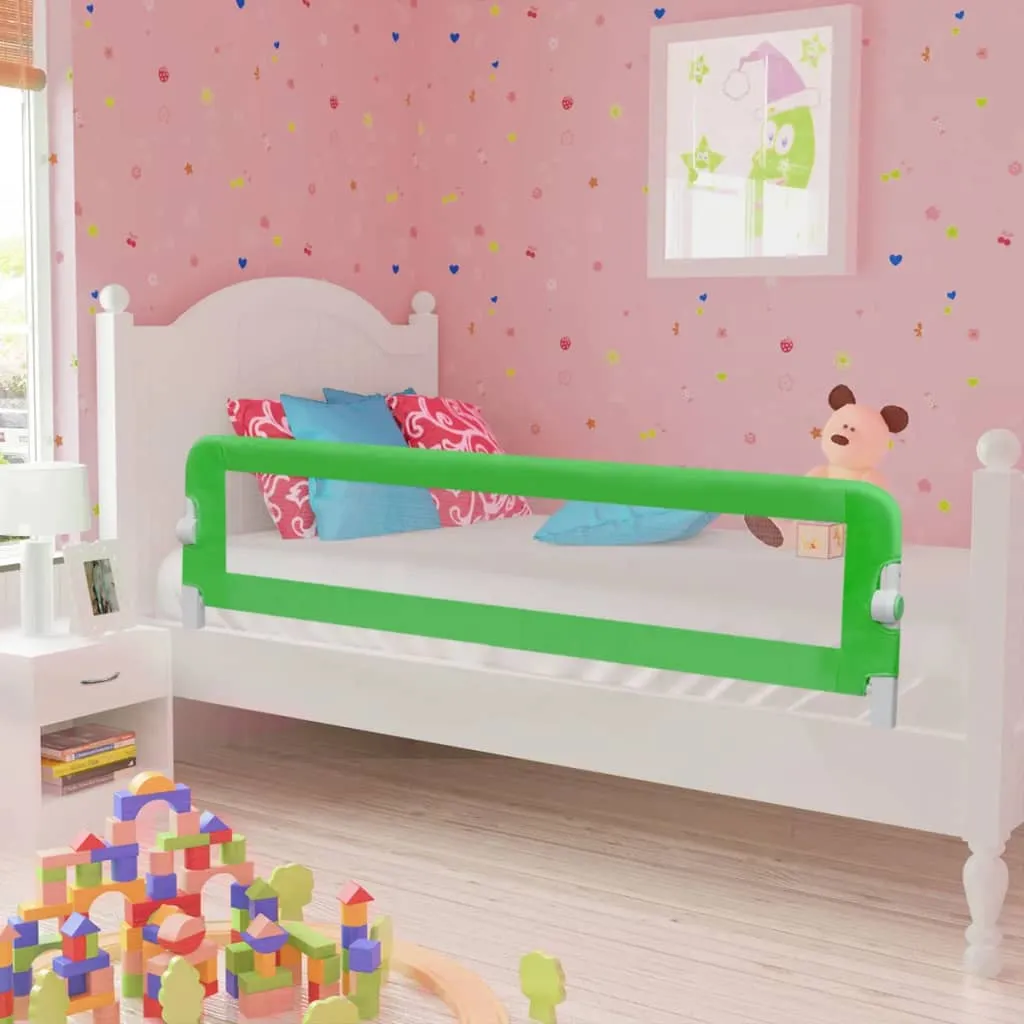 vidaXL Sponda di Sicurezza per Lettino Bambino 150 x 42 cm Verde