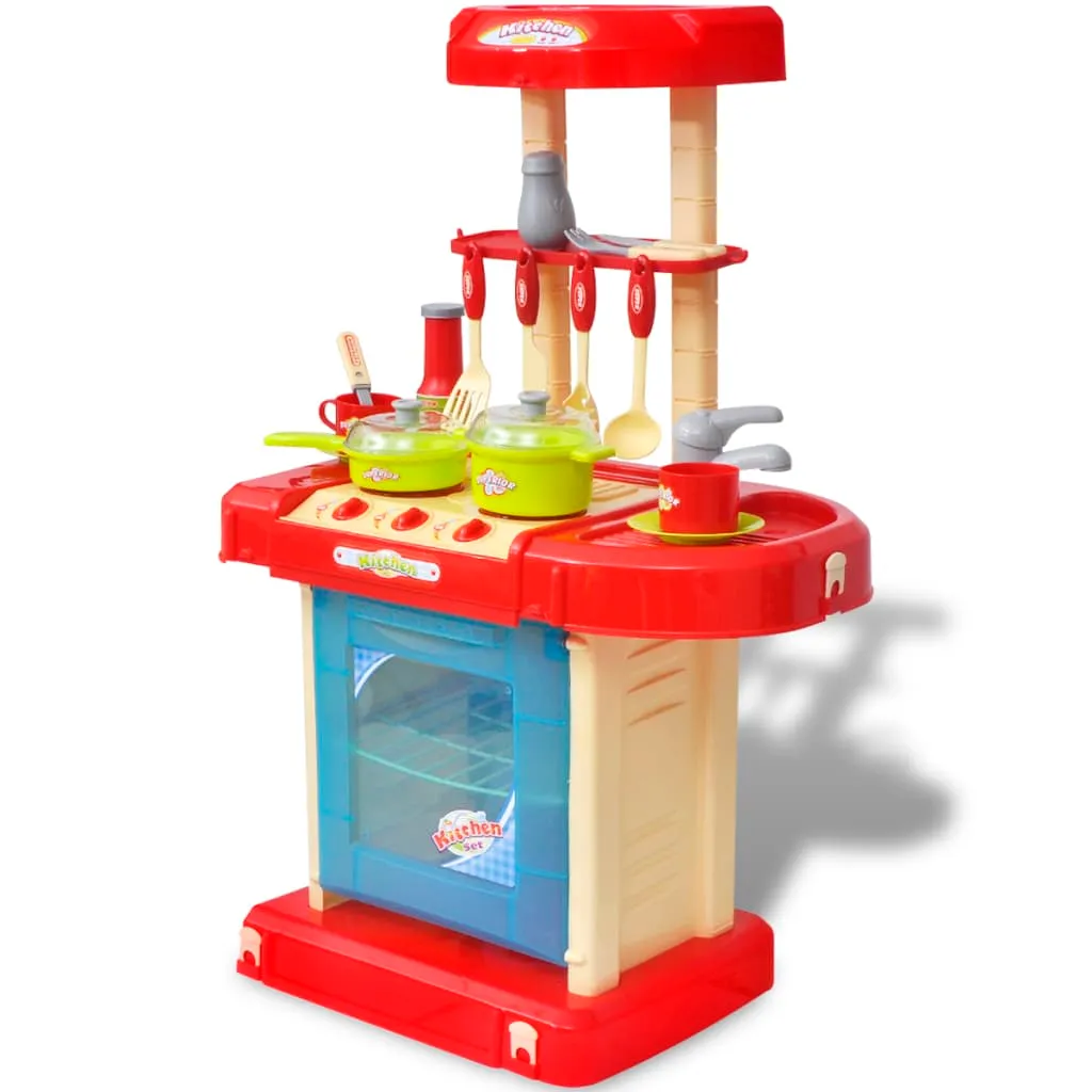 vidaXL Cucina Giocattolo per Bambini con Effetti Luce/Suoni