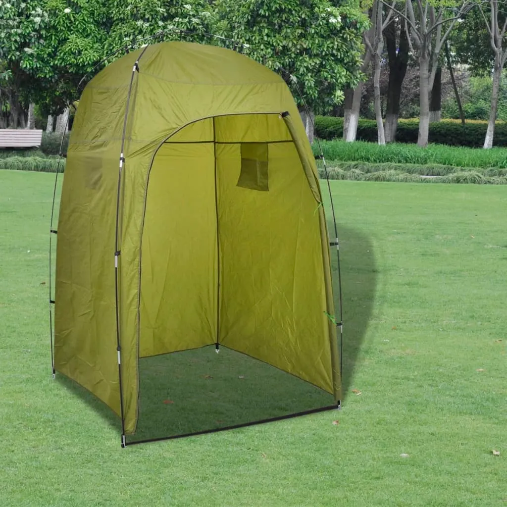 vidaXL Tenda per Doccia/WC/Spogliatoio Verde