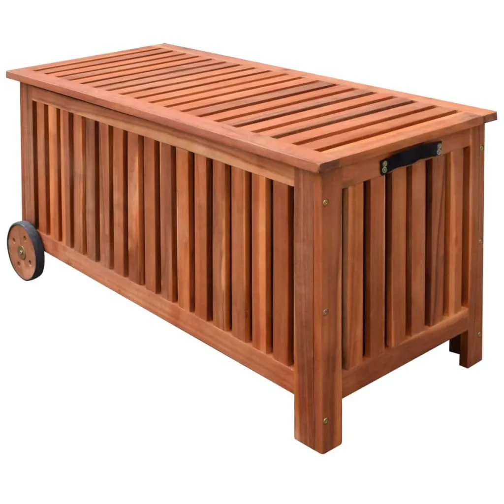 vidaXL Baule da Giardino 118x52x58 cm in Legno