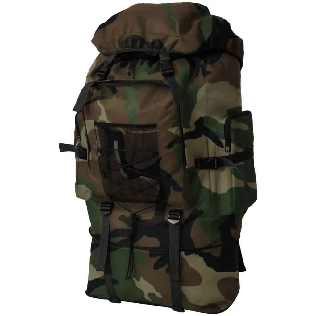 vidaXL Zaino stile militare XXL 100 L mimetico