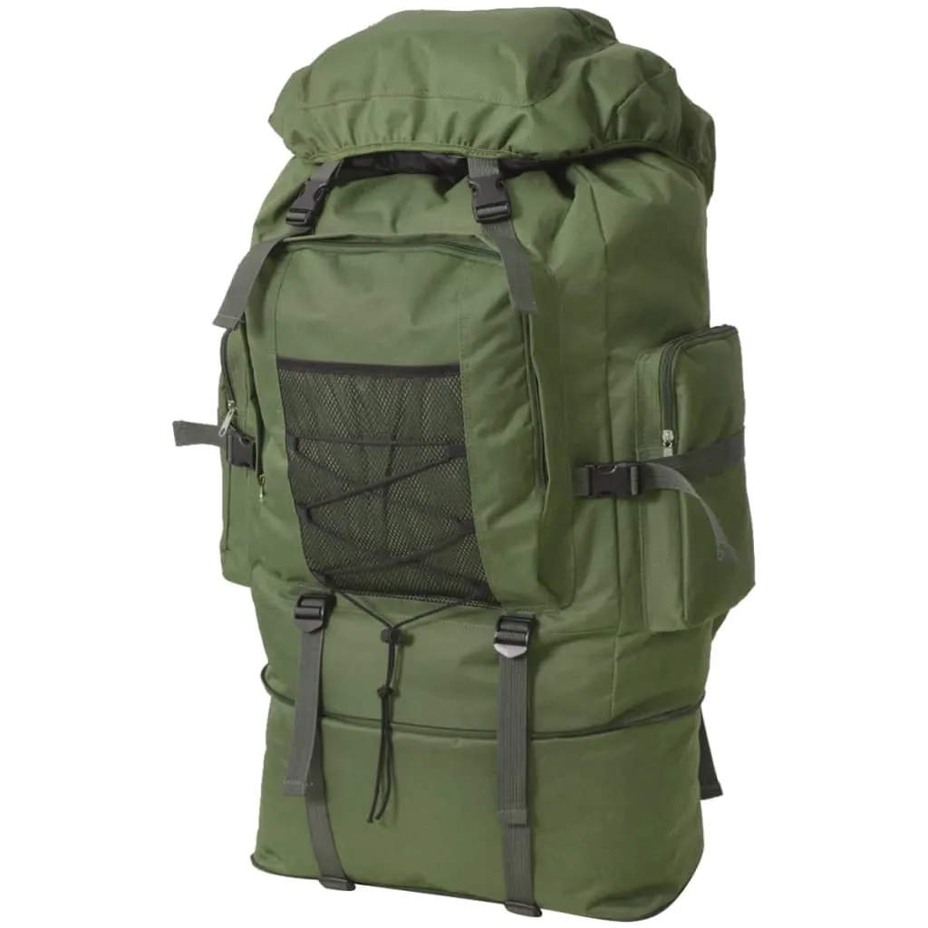 vidaXL Zaino Stile Militare XXL 100 L Verde