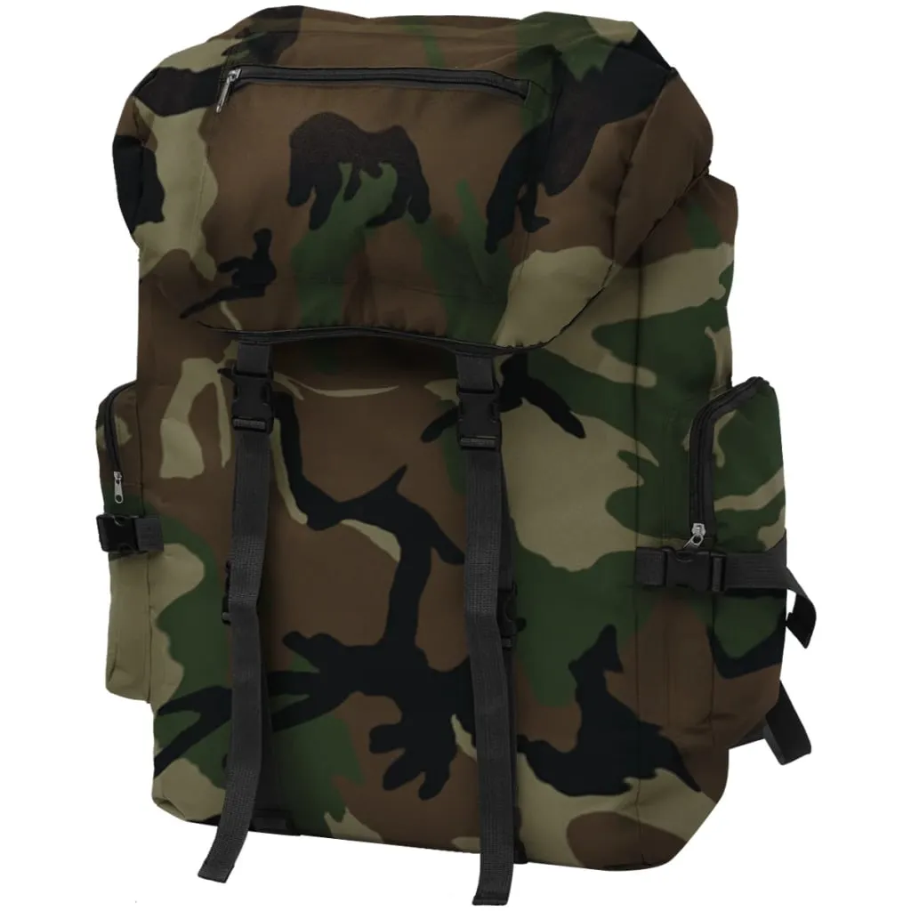 vidaXL Zaino Stile Militare 65 L Mimetico