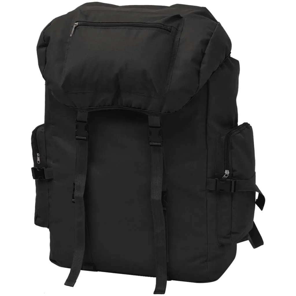 vidaXL Zaino Stile Militare 65 L Nero