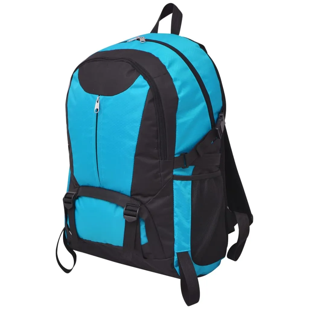 vidaXL Zaino da Trekking 40L Nero e Blu