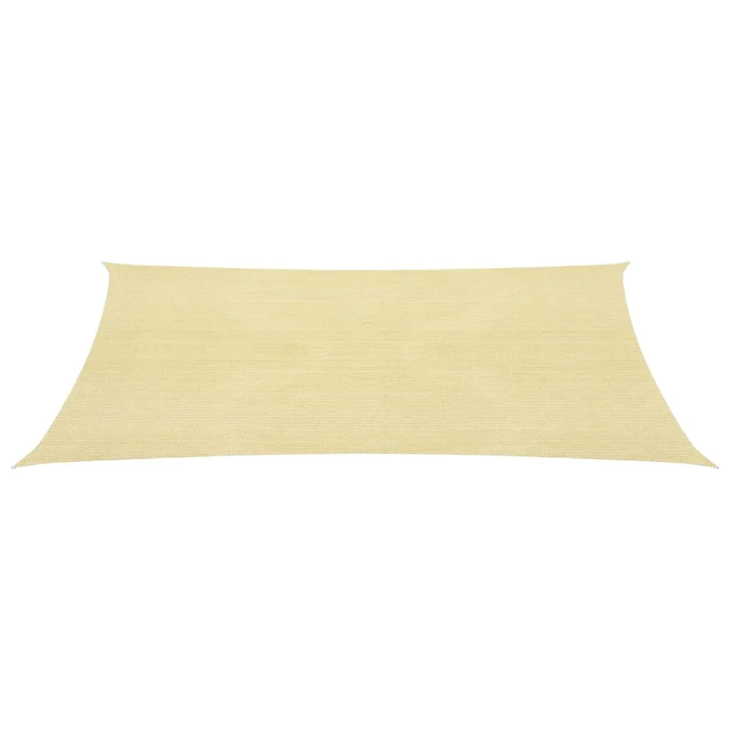 vidaXL Parasole a vela HDPE Quadrato 3,6x3,6 m Beige