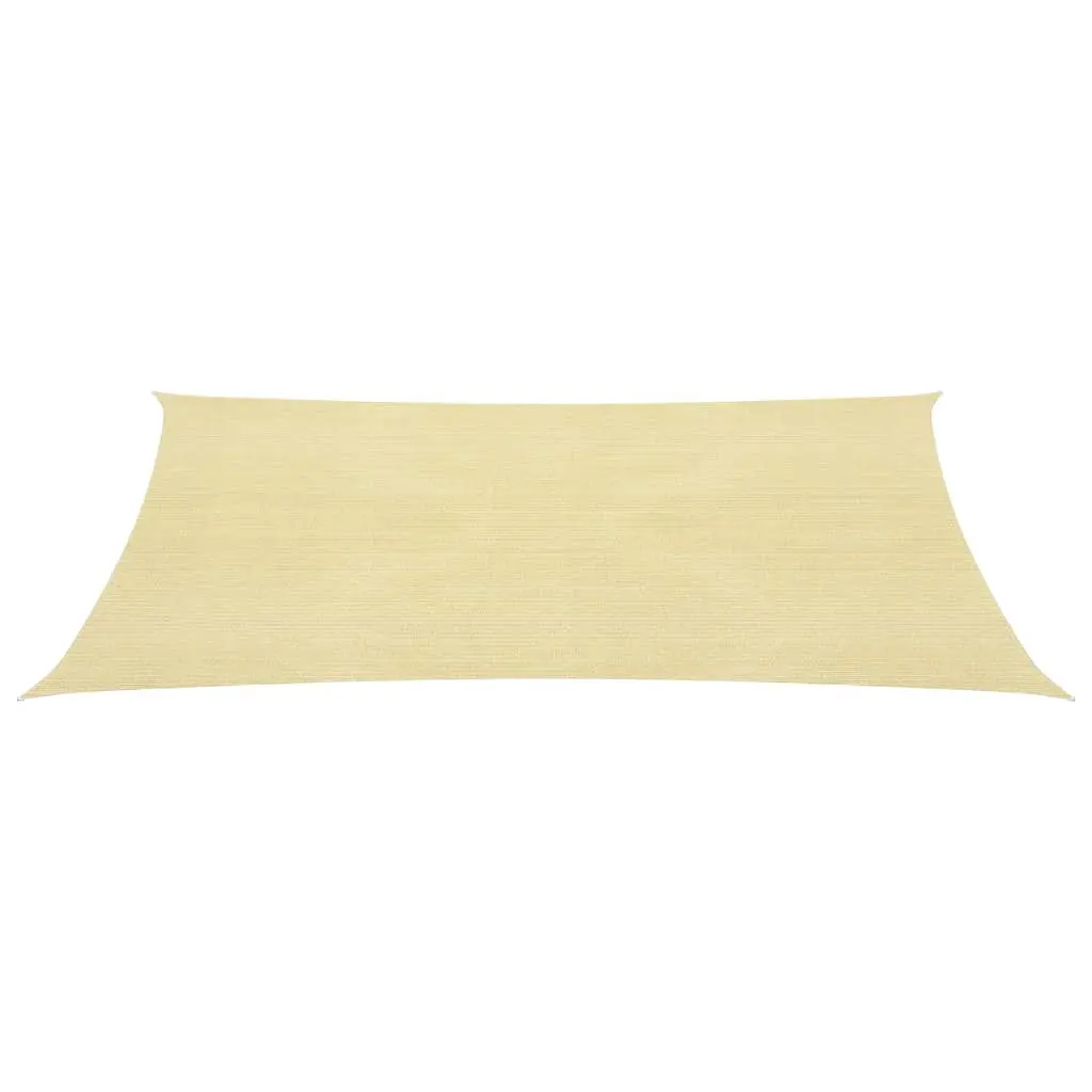 Parasole a Vela HDPE Rettangolare 4x6 m Beige