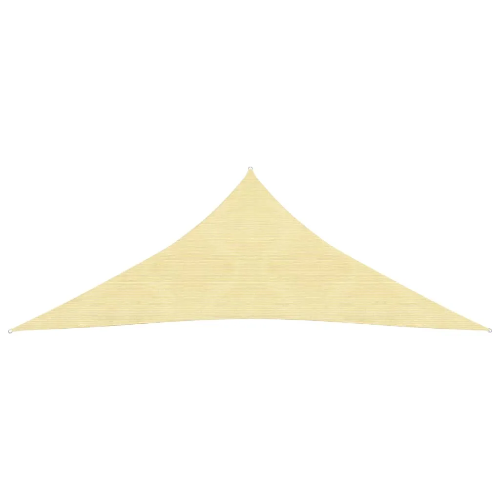 vidaXL Parasole a Vela HDPE Triangolare 3,6x3,6x3,6 m Beige