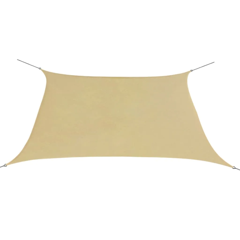 vidaXL Parasole a Vela in Tela Oxford Quadrato 3,6x3,6 m Beige