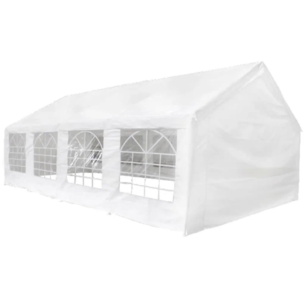 vidaXL Gazebo da Festa Bianco 8x4 m