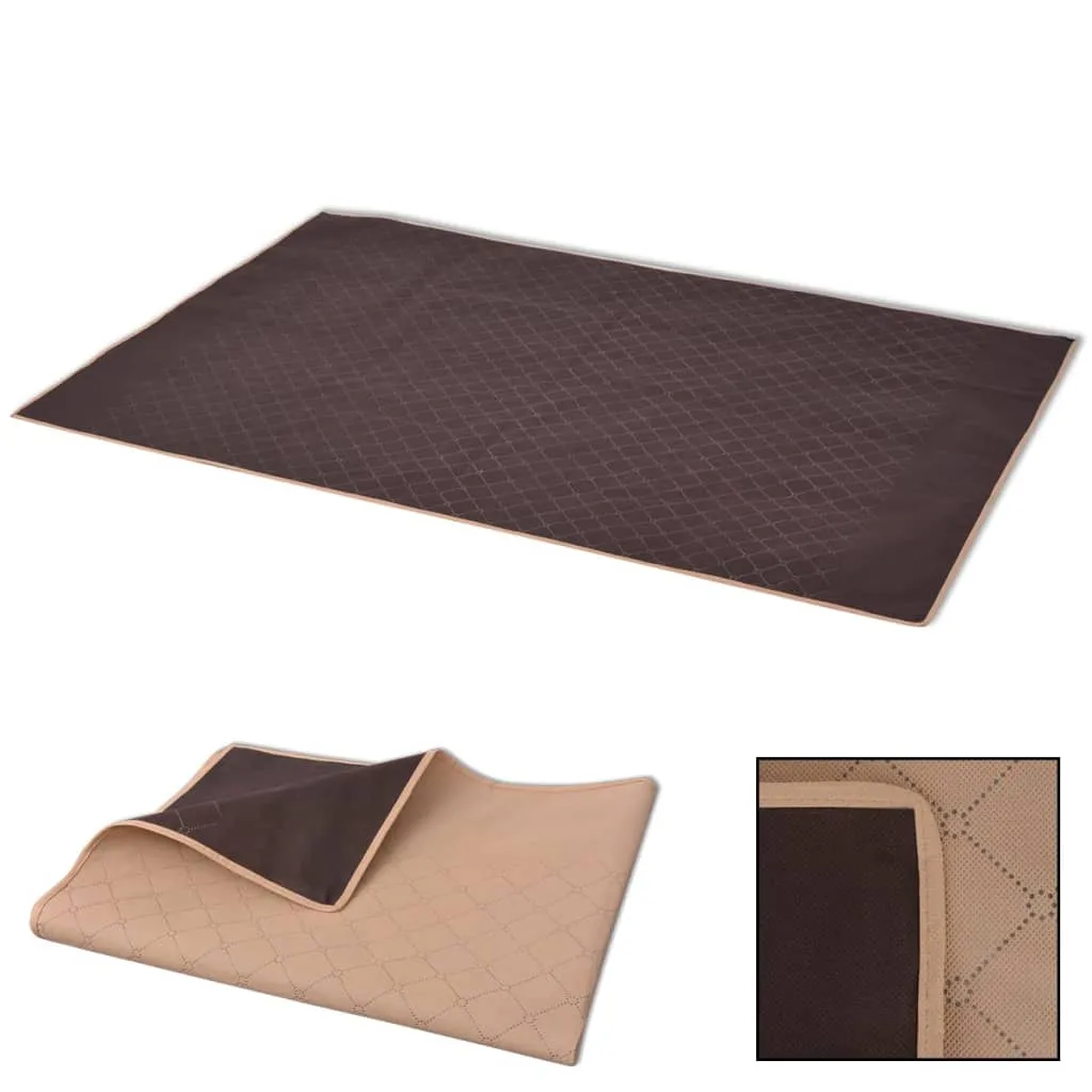 vidaXL Tovaglia da Picnic Beige e Marrone 100x150 cm