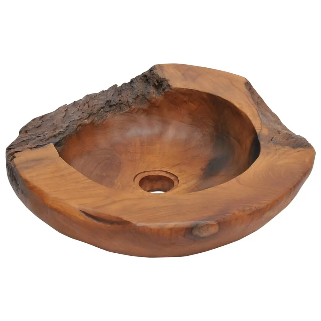 vidaXL Lavabo in Legno di Teak 45 cm