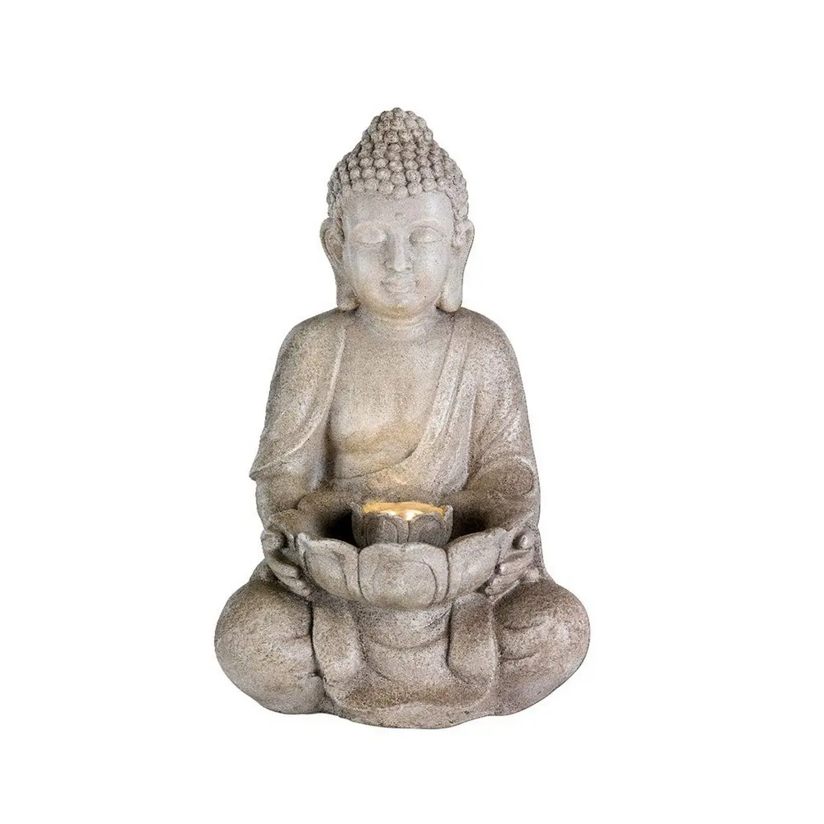 Fontana da giardino Lumineo Buddha Ceramica (28 x 29,5 x 45 cm)