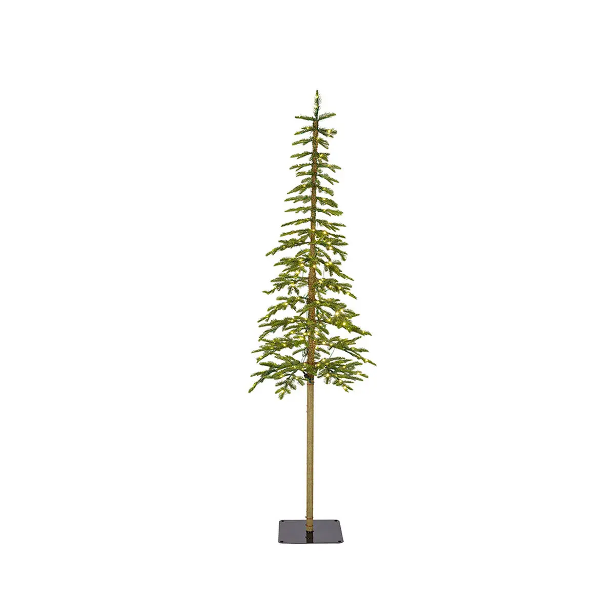 Albero di Natale Everlands Verde PVC Metallo polistirene Abete Ø 41 x 180 cm MicroLED