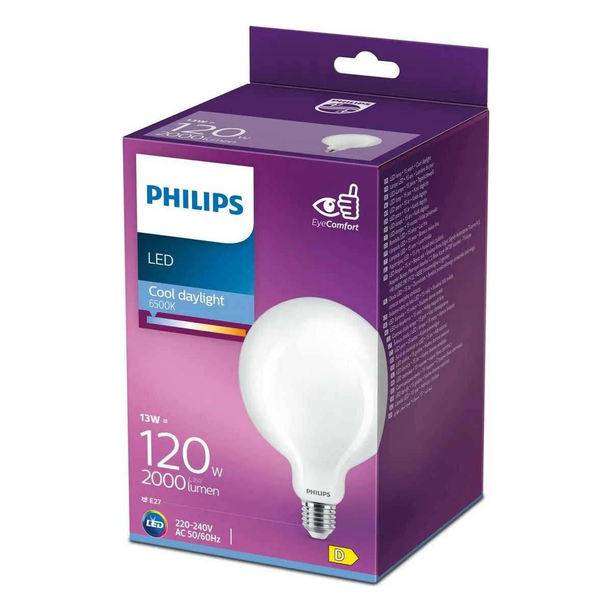 Lampadina LED Philips 12,4 x 17,7 cm E27 13 W 2000 Lm (6500 K)