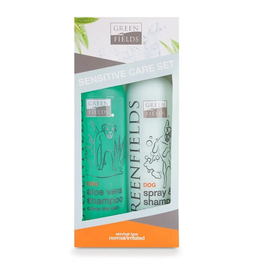 Greenfields Set Shampoo e Spray per Cani Sensibili 2x250 ml