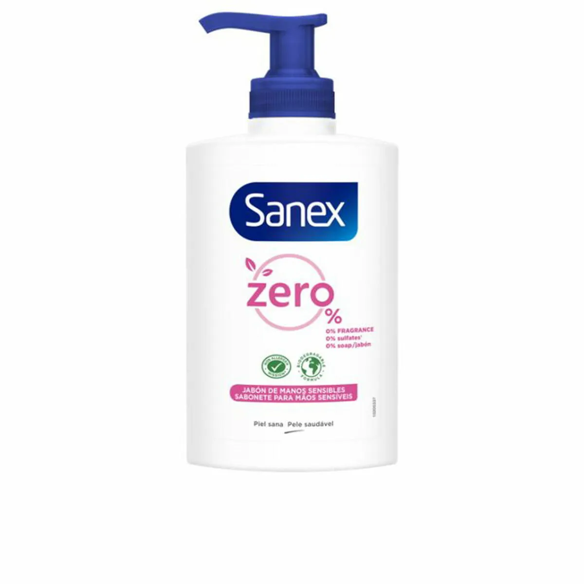 Sapone Liquido Mani con Dosatore Sanex Zero 250 ml