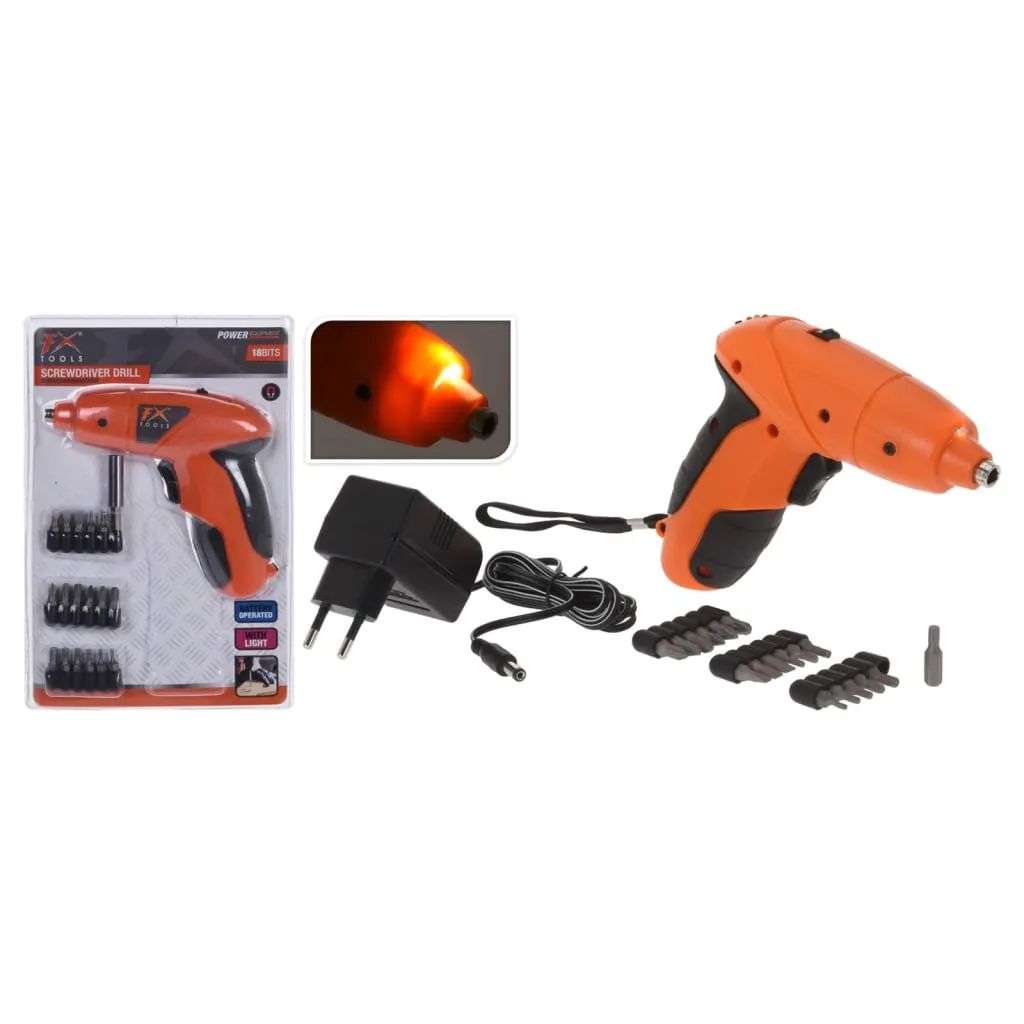 FX-Tools Trapano Cacciavite a Batteria 19 Punte