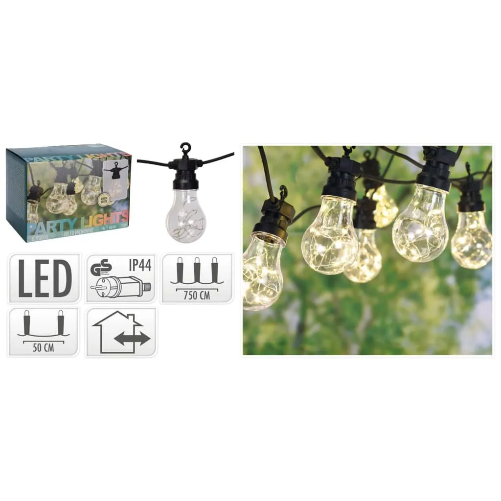 ProGarden Set di Luci LED per Feste 100 Lampadine