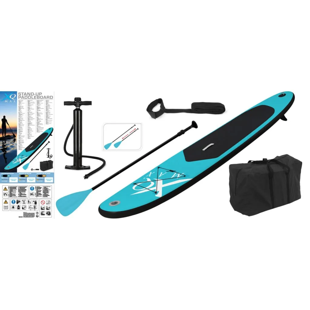 XQ Max Tavola da Paddle 285 cm Gonfiabile Blu e Nera