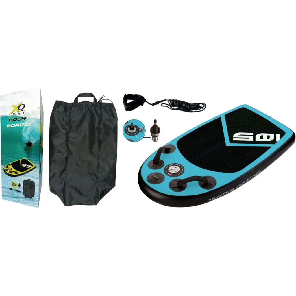 XQ Max Bodyboard 105x60x10 cm Blu e Nera