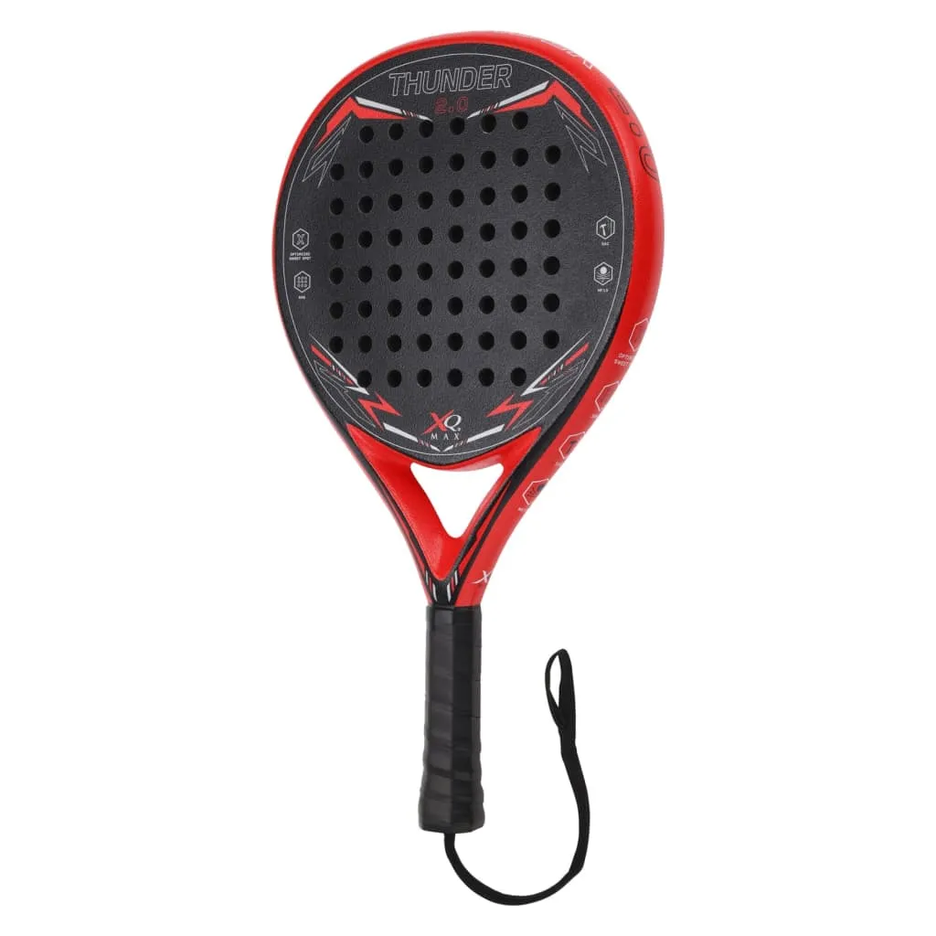 XQ Max Racchetta da Padel Thunder Rossa e Nera